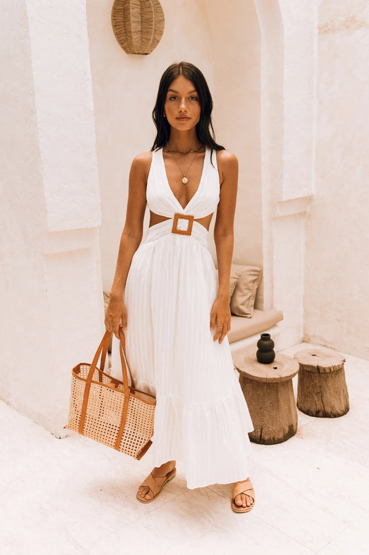 Aurora Maxi Dress White